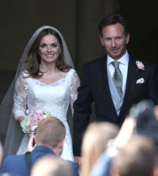 Свадьба: Джери Холлиуэл и Кристиан Хорнер поженились