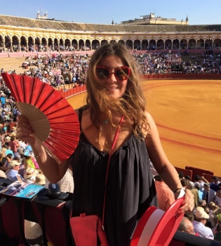 Жанна Бадоева в Испании