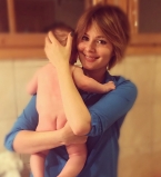 Мария Кожевникова крестила второго ребенка