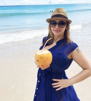 Анфиса Чехова на Сейшельских островах