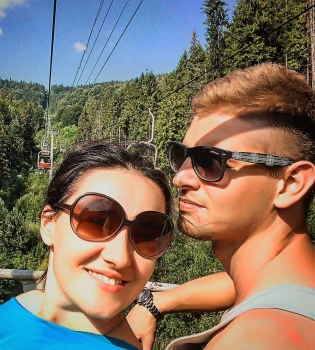 Соломия Витвицкая отдыхает с мужем в Карпатах