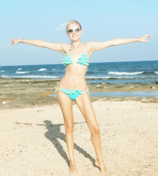 Ольга Горбачева на отдыхе