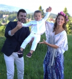 Григорий Решетник с женой и сыном