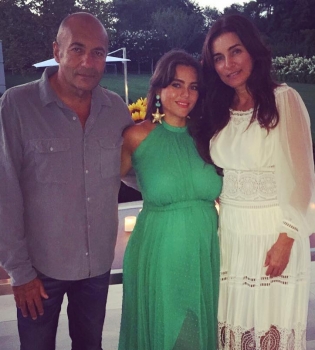 Игорь Крутой с женой и падчерицей