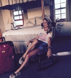 Ольга Фреймут отвела дочь в школу