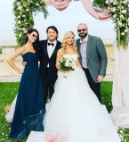 Маша Ефросинина на свадьбе Сергея Притулы