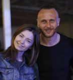 Ларсон и его жена Марина