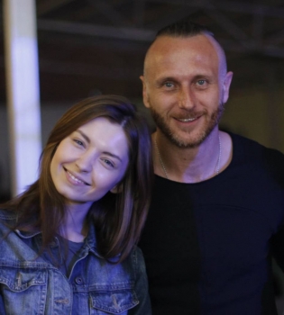 Ларсон и его жена Марина