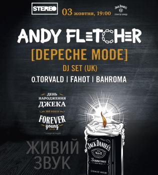 3 октября, Киев. Andy Fletcher, O.Torvald, Fahot, Bahroma