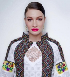 Анастасия Приходько в вышиванке