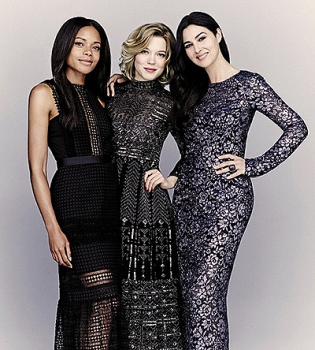 Девушки Бонда: Моника Белуччи, Леа Сейду и Наоми Харрис снялись в стильной фотосессии для глянца