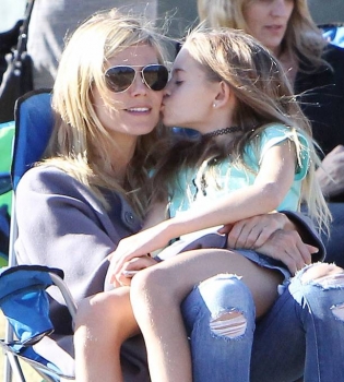 Хайди Клум провела уикенд с детьми и бывшим мужем