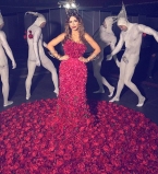 Ани Лорак вышла в свет в платье из живых роз