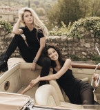 Вера Брежнева и Равшана Куркова снялись в стильной фотосессии для модного глянца