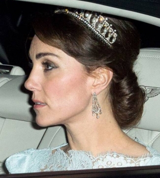 Кейт Миддлтон появилась на публике в диадеме принцессы Дианы