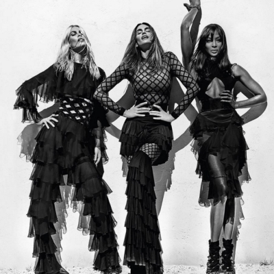 Королевы моды: Синди Кроуфорд, Наоми Кэмпбелл и Клаудия Шиффер блистают в рекламе Balmain