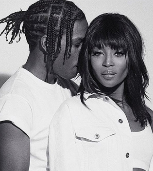 Наоми Кэмпбелл снялась в страстной фотосессии с молодым рэпером