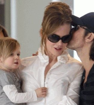 Николь Кидман с дочкой