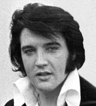 Элвис Пресли чб макро