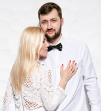 Тамерлан и Алена Омаргалиева в фотосессии для Viva.ua