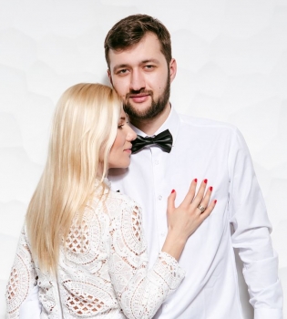 Тамерлан и Алена Омаргалиева в фотосессии для Viva.ua