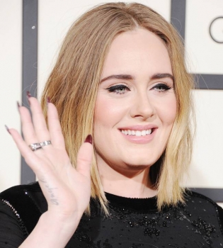 Адель покорила публику стройной фигурой на красной дорожке &quot;Грэмми&quot;