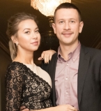 Дмитрий Ступка и его невеста Полина Логунова