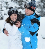 Счастливое семейство: принц Уильям и герцогиня Кэтрин с детьми отдыхают в Альпах