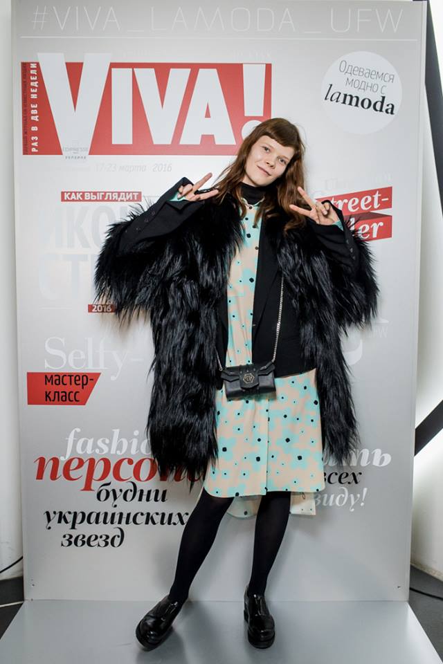 Топ-модель Ирина Кравченко и модные редакторы на показе RITO