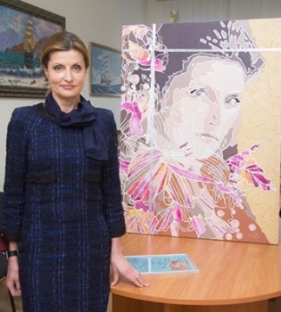 Марина Порошенко на выставке