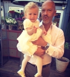 Федор Бондарчук с внучкой