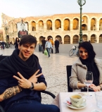 Александр Лещенко и его жена Лина Верес отпраздновали годовщину свадьбы в Италии