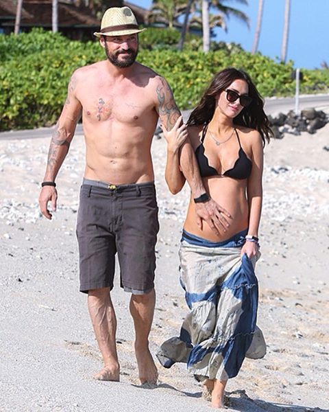 Счастливы вместе: беременная Меган Фокс и Брайан Остин Грин отдыхают на Гавайях