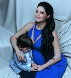 Ангелина Завальская с сыном в журнале Вива