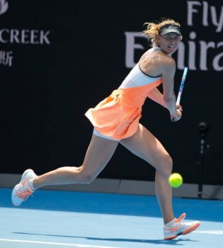 Мария Шарапова на корте