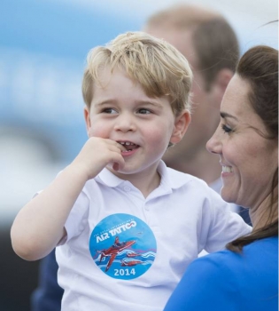 Маленький летчик: принц Джордж побывал на аэрошоу
