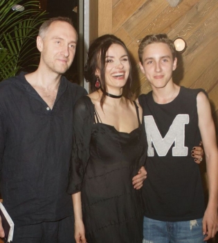 Надежда Мейхер с мужем и сыном