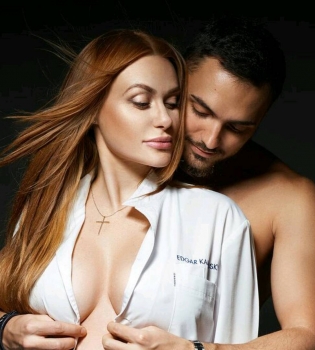 Слава Каминская с мужем