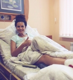 Настя Каменских в больнице