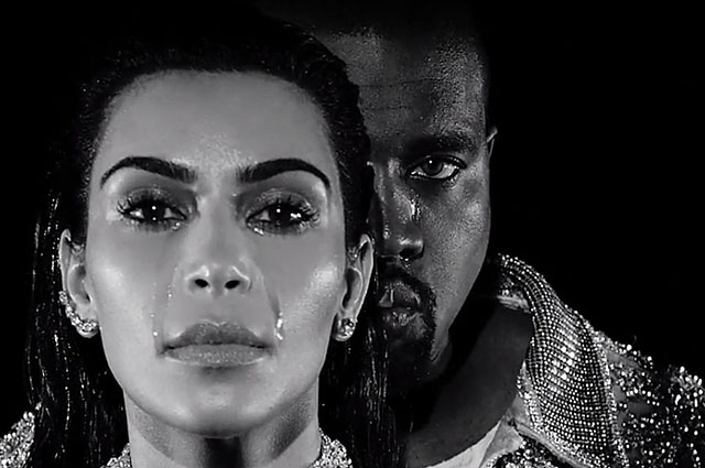 Горькие слезы: Ким Кардашьян и Канье Уэст расплакались в новой рекламной кампании