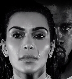 Горькие слезы: Ким Кардашьян и Канье Уэст расплакались в новой рекламной кампании