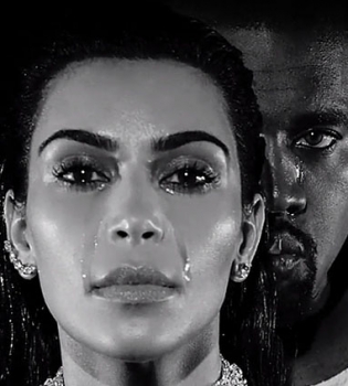 Горькие слезы: Ким Кардашьян и Канье Уэст расплакались в новой рекламной кампании