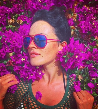 Даша Астафьева на рыбалке