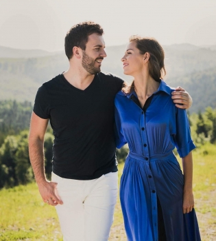 Григорий Решетник с женой Кристиной