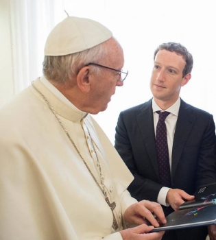 Марк Цукерберг встретился с Папой Римским