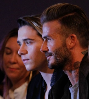 Дэвид и Бруклин Бекхэм