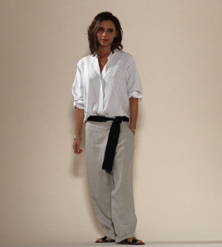 Виктория Бекхэм на показе в Нью-Йорке