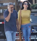 Ни дня без любимого: Амаль Клуни приехала на съемки к Джорджу Клуни