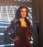 Анастасия Приходько на съемках нового клипа