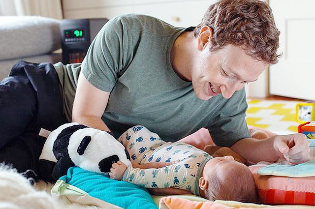 Трогательно: Марк Цукреберг отпраздновал первый день рождения дочери